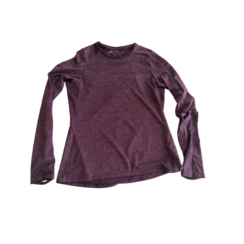 REI Co-op Womens‎ Purple Heathered Long Sleeve Active Top Thumbholes XSmall